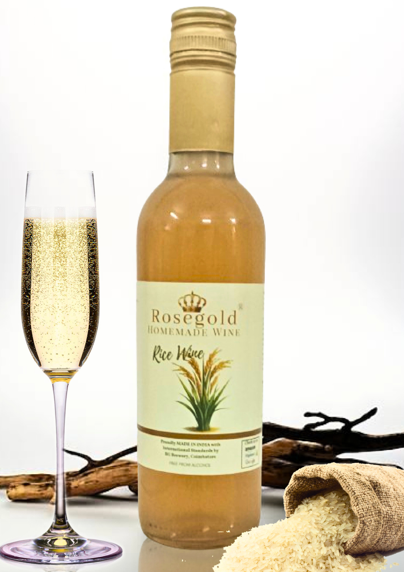 RoseGold BLAZE - Rice Wine - 375 ml