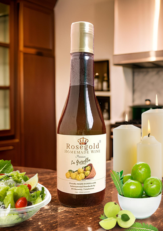 Rosegold LA GROSELLA - Amla (GOOSEBERRY) Wine - 500ml
