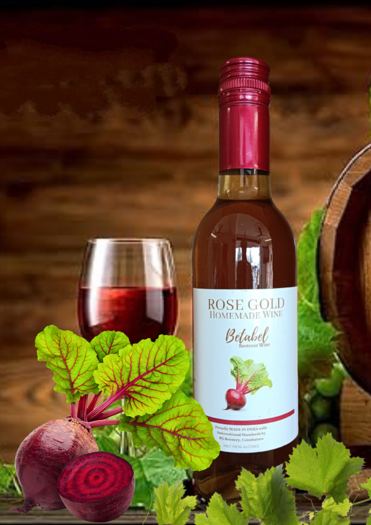 Rosegold BETABEL - Beetroot Wine 375ml