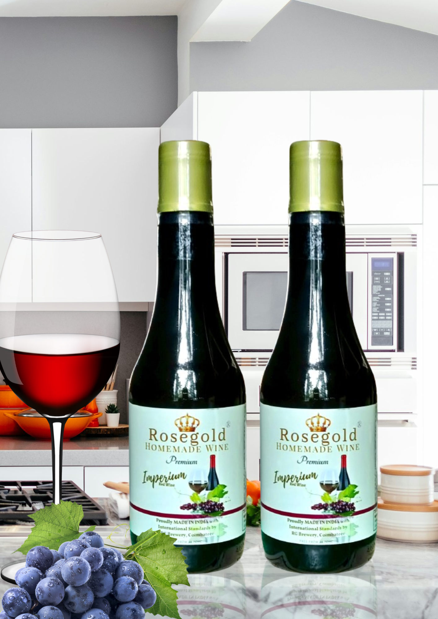 Rosegold IMPERIUM - Red Wine Twin Pack - 500ml (Set Of 2)