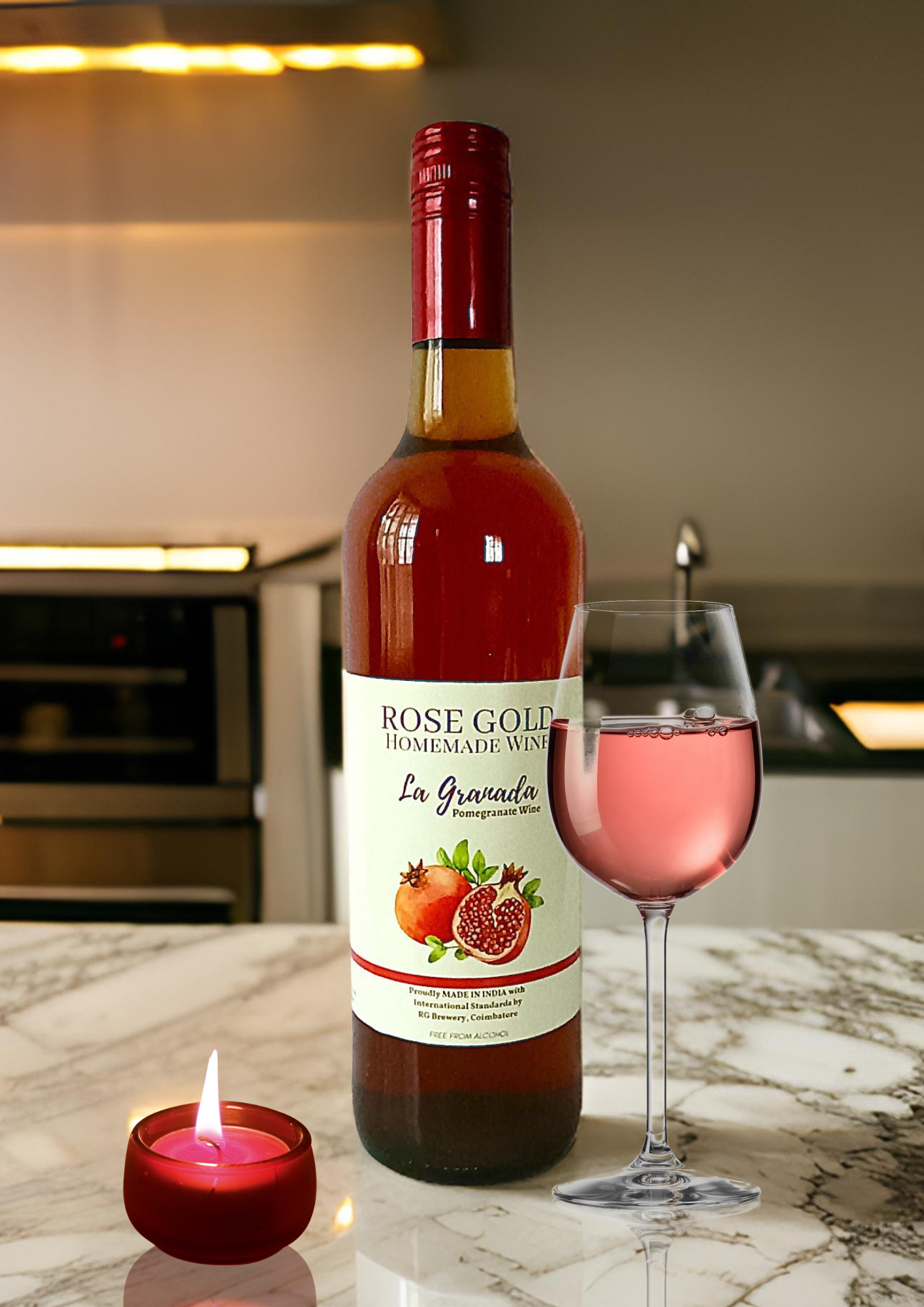 Rosegold LA GRANADA - Pomegranate Wine - 750ml