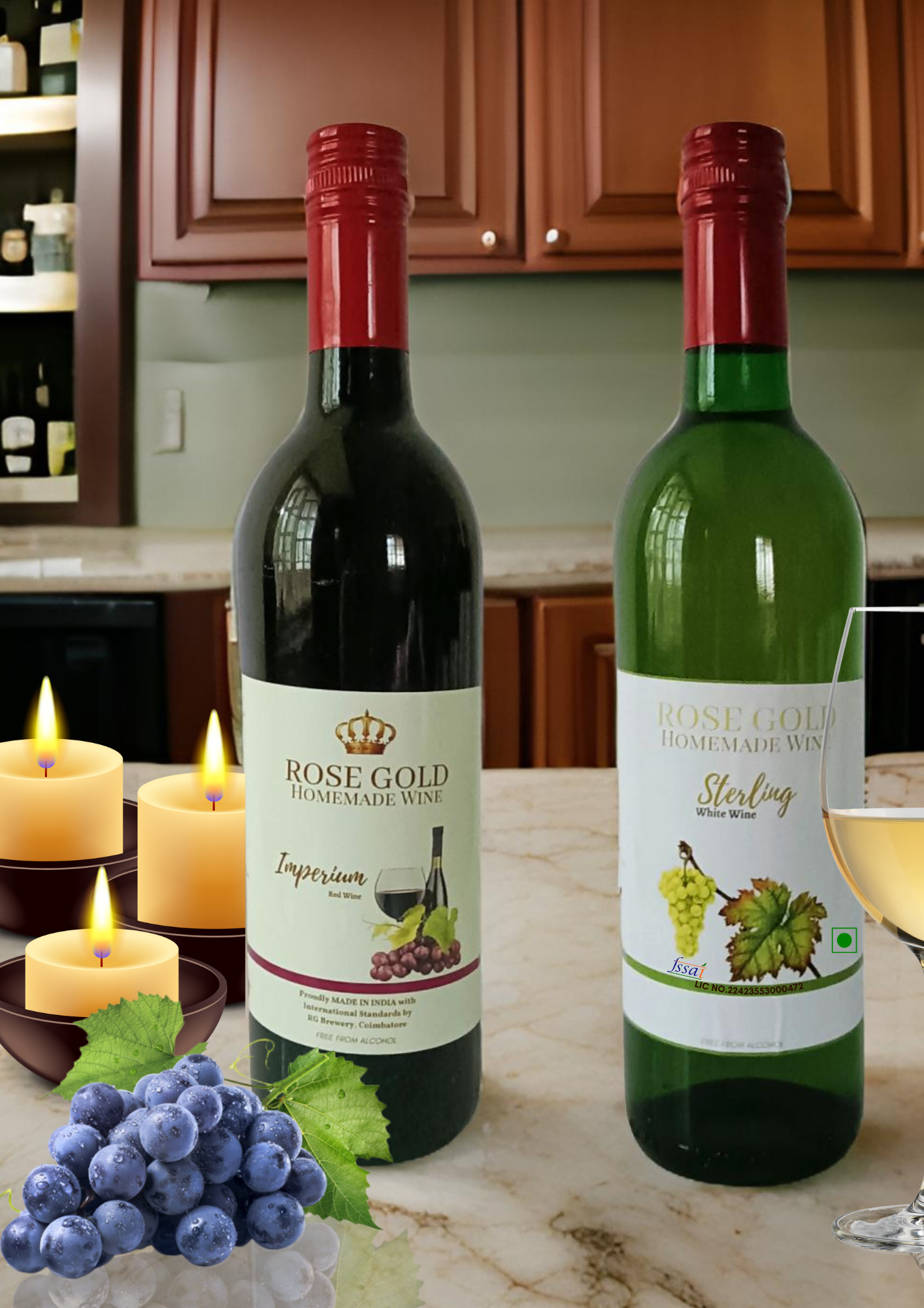 Rosegold RED AND WHITE - Combo Pack 750ml (2 x 750 ml)