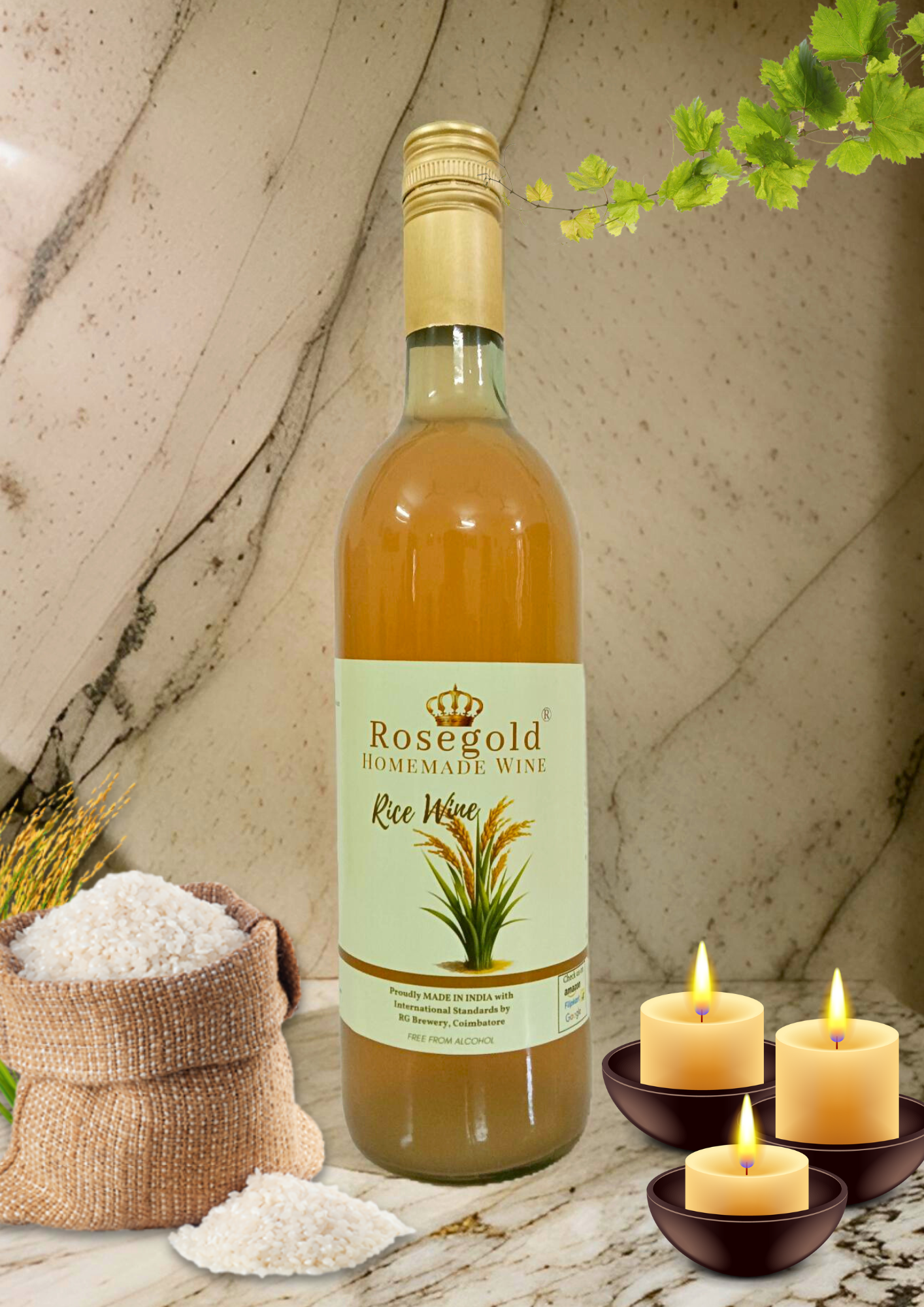 Rosegold BLAZE - Rice Wine - 750ml