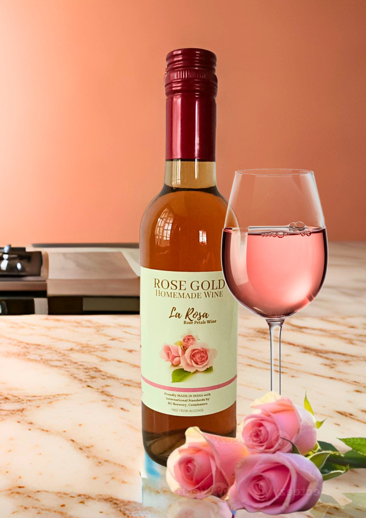 Rosegold - LA ROSA - Rose Petal's Wine - 375ml