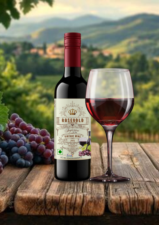 Rosegold VINTAGE WINE - 3 Years Old Red Wine - 375ml